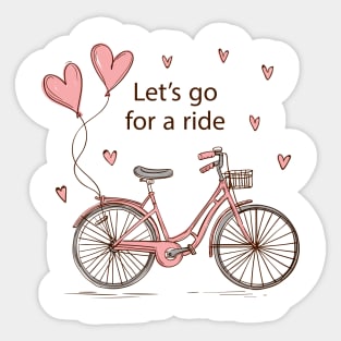 Let's Go For A Ride-Lover Sticker